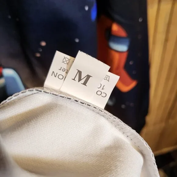 Among Us Kid's Hoodie Sweatshirt Medium Black Space NEW - Picture 5 of 7